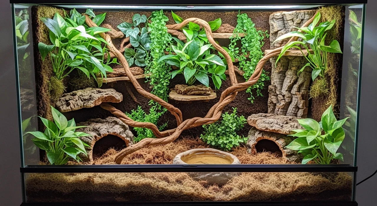 4. 사육장 구성: 수직 공간의 확보