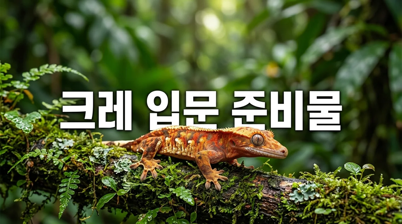 크레스티드게코 입문 준비물 총정리: 초보 사육사를 위한 완벽 가이드