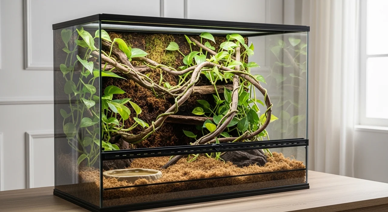 1. 사육장 선택: 수직 활동을 위한 공간 확보