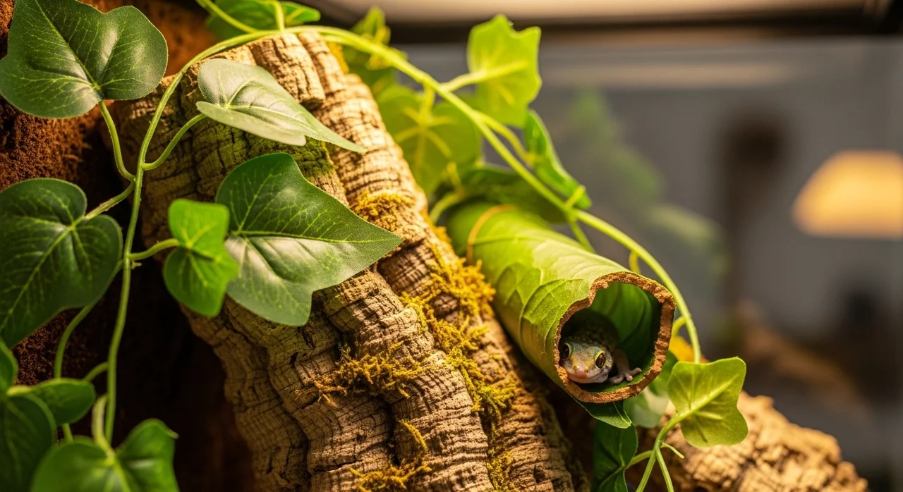 2. 바닥재와 은신처: 안락한 휴식처 제공