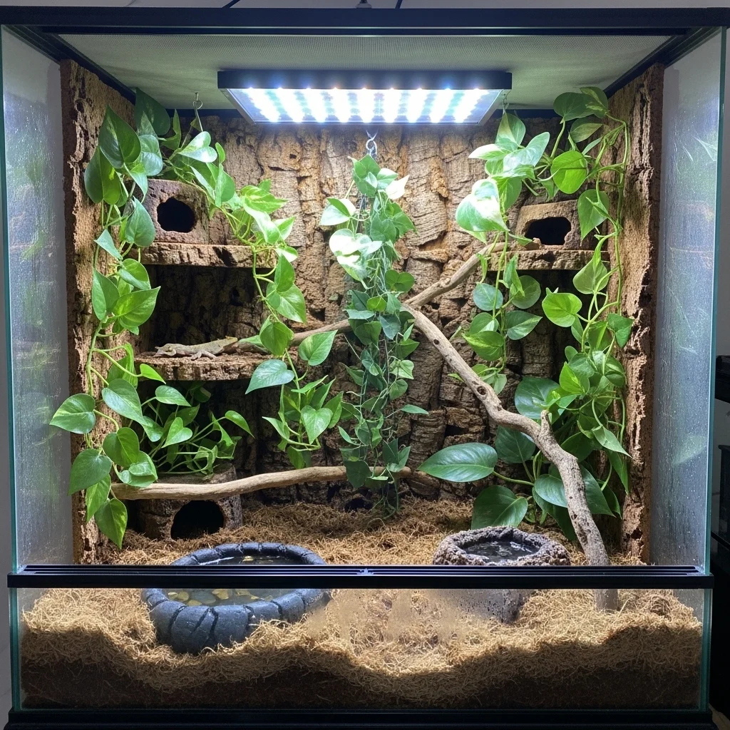 쾌적한 사육 환경 조성: 비바리움과 적정 온도