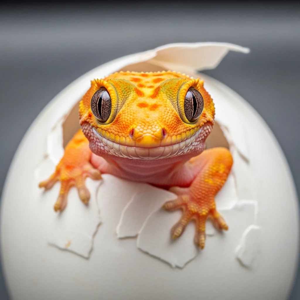 해칭의 징후와 새끼 도마뱀 관리