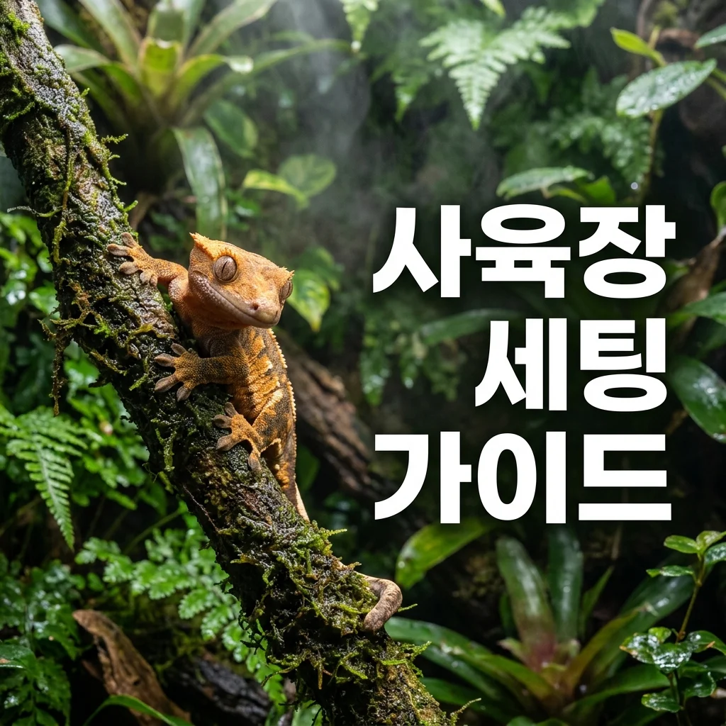 크레스티드게코 사육장 세팅 방법 및 필수 용품 완벽 가이드