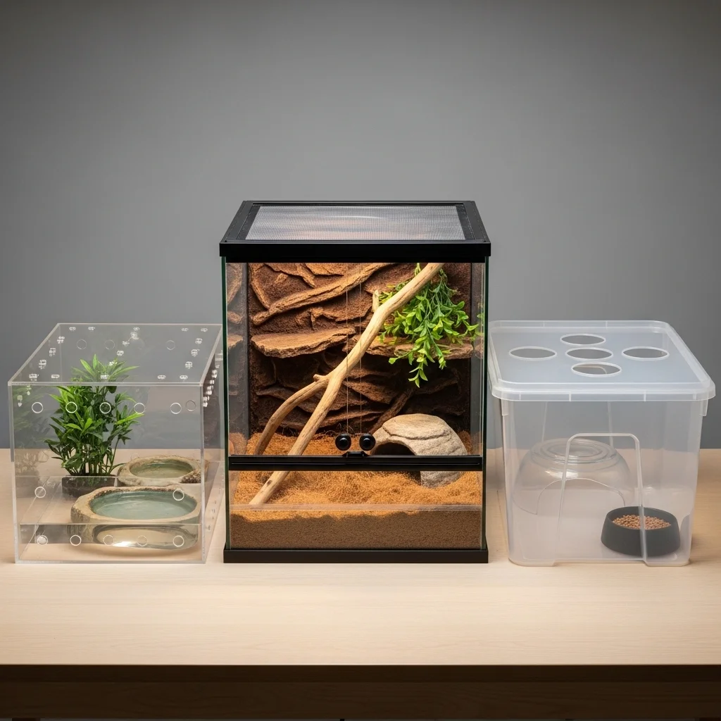 사육장 종류 및 크기 선택 가이드