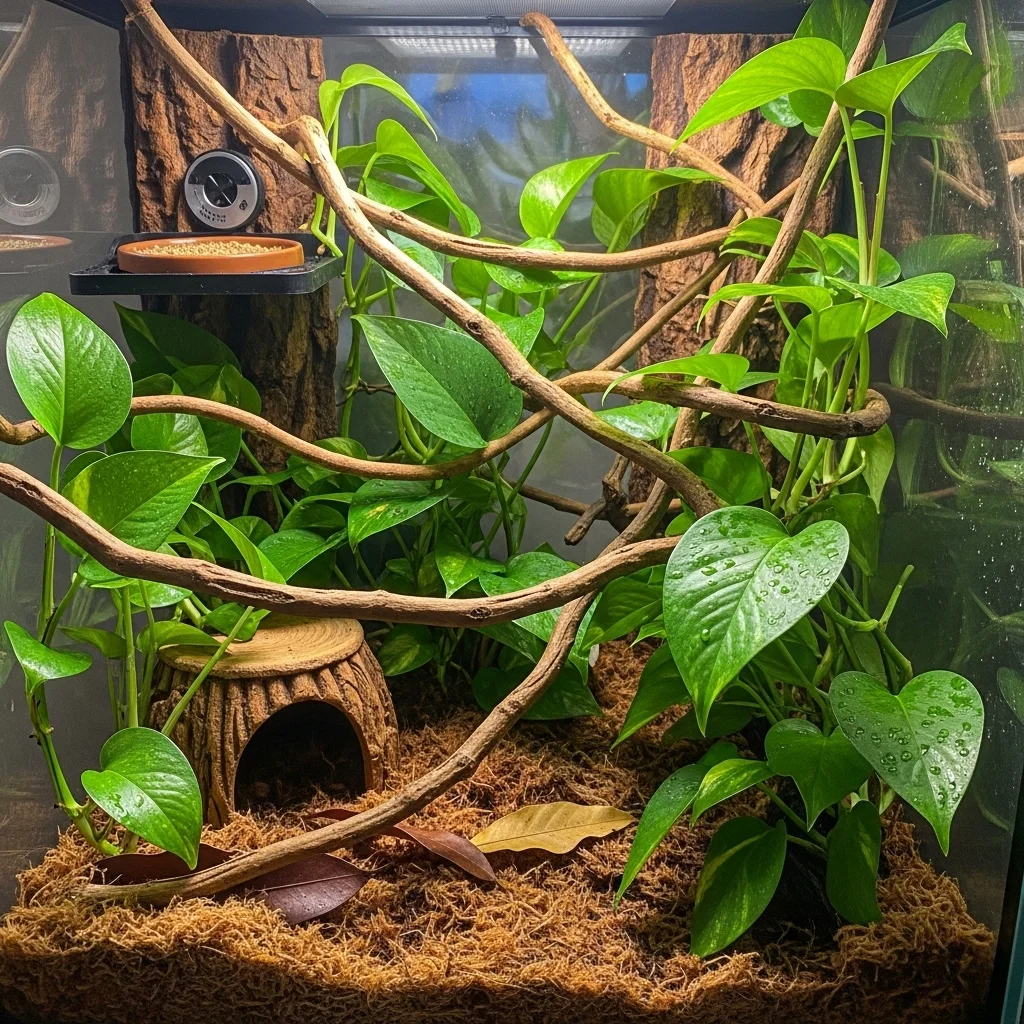 내부 구조물과 은신처 구성