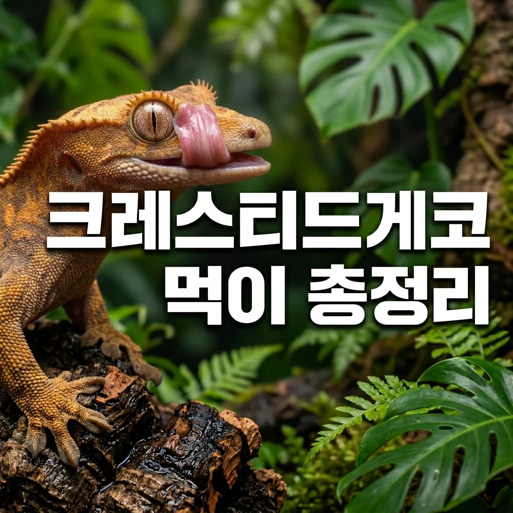 크레스티드게코 먹이 종류 총정리: 슈퍼푸드 및 생먹이 완벽 가이드