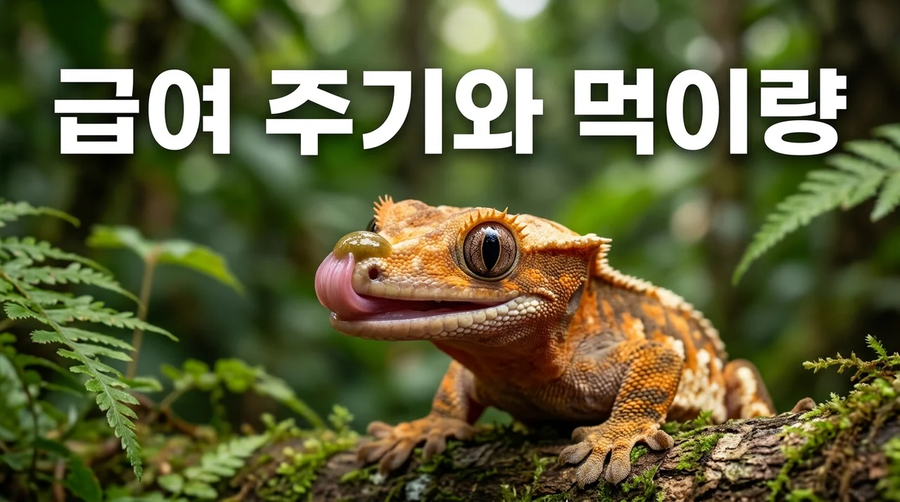 크레스티드게코 급여 주기와 먹이량 기준: 건강한 성장을 위한 가이드