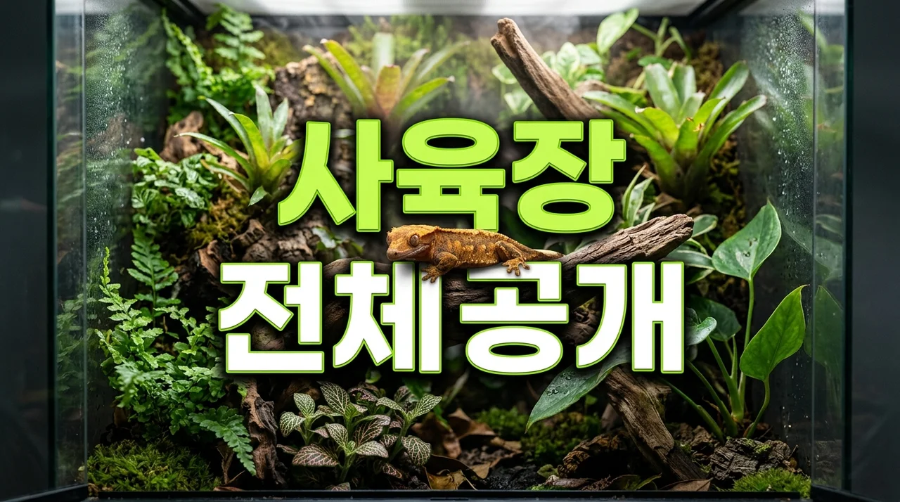 크레스티드게코 사육장 전체 공개: 303045 세팅부터 비용까지 완벽 가이드