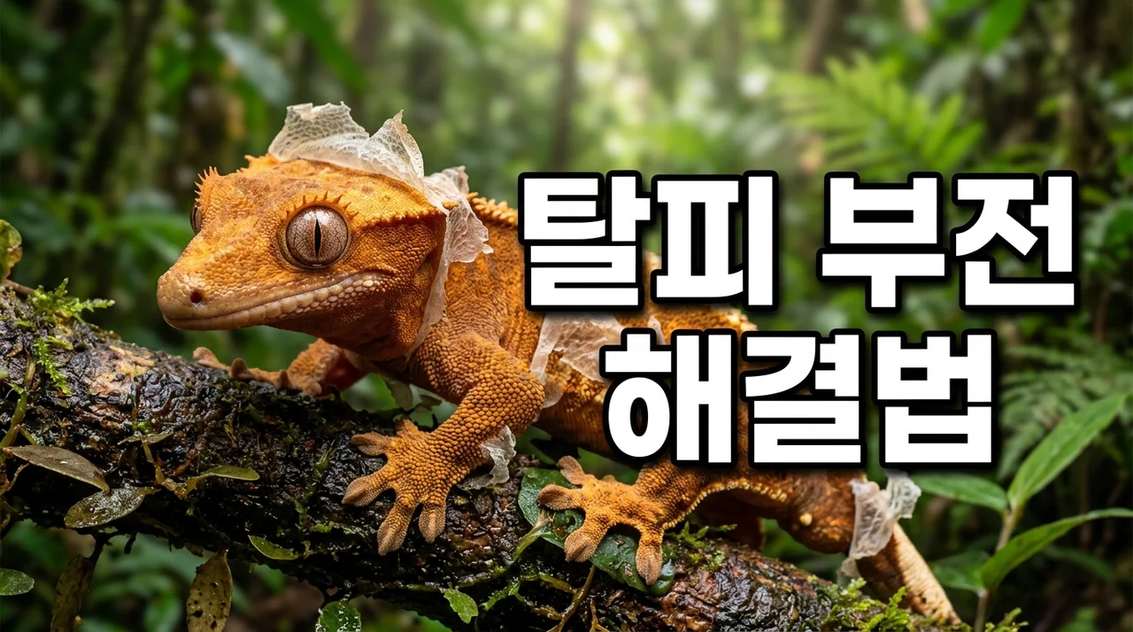 크레스티드게코 탈피 부전 완벽 해결 가이드: 안전한 제거 및 예방법