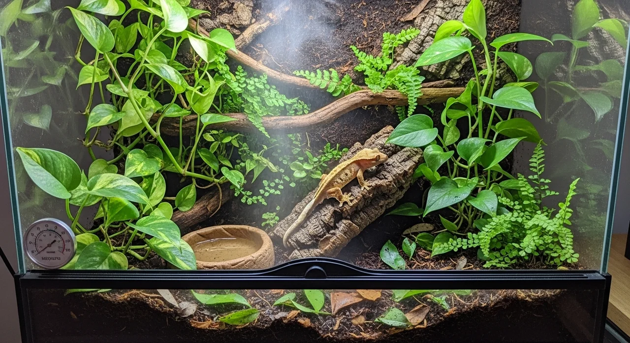 탈피 문제 예방을 위한 사육 환경 최적화