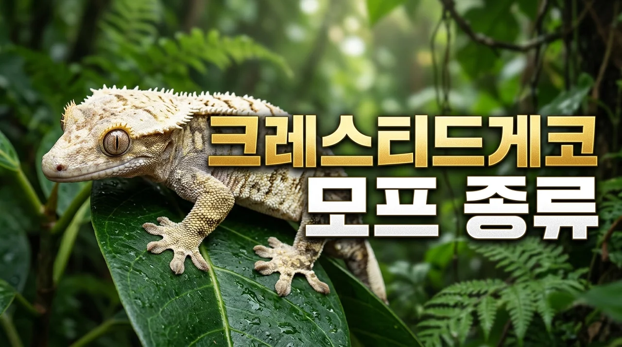 크레스티드게코 모프 종류 완벽 가이드: 초보자도 쉬운 특징과 유전 정리