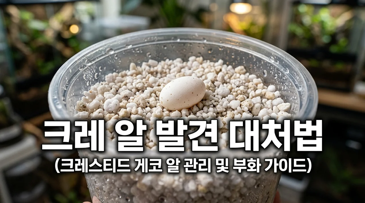 크레스티드게코 알 발견 시 대처법: 유정란 판별부터 부화까지 완벽 가이드
