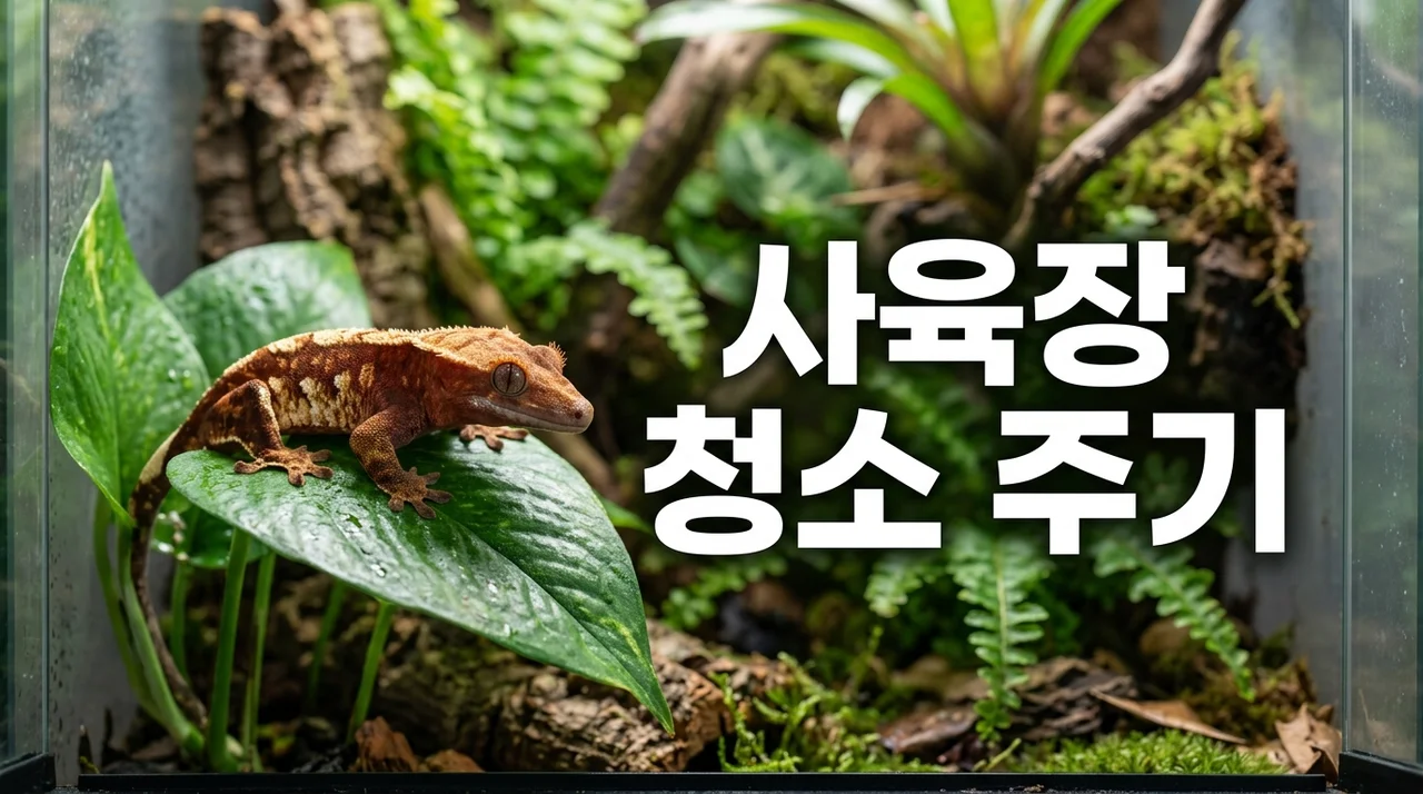 크레스티드게코 사육장 청소 주기와 방법: 쾌적한 환경 가이드