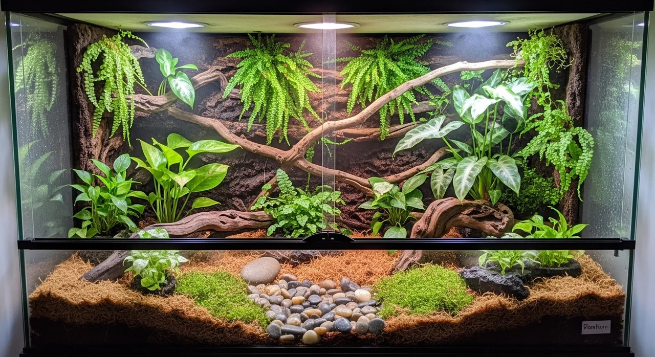 크레스티드게코 사육장 청소의 중요성