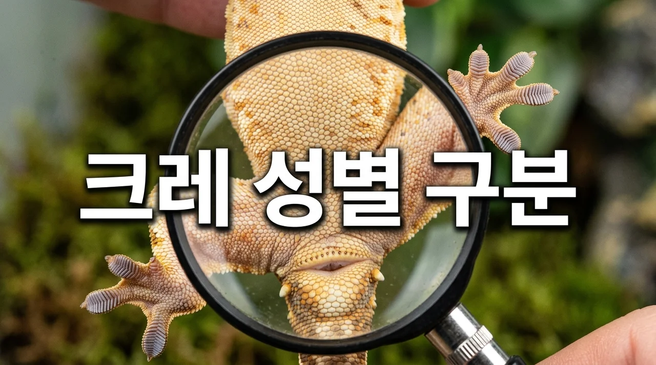 크레스티드게코 암컷 수컷 구분 방법: 천공과 루페 확인법 완벽 가이드