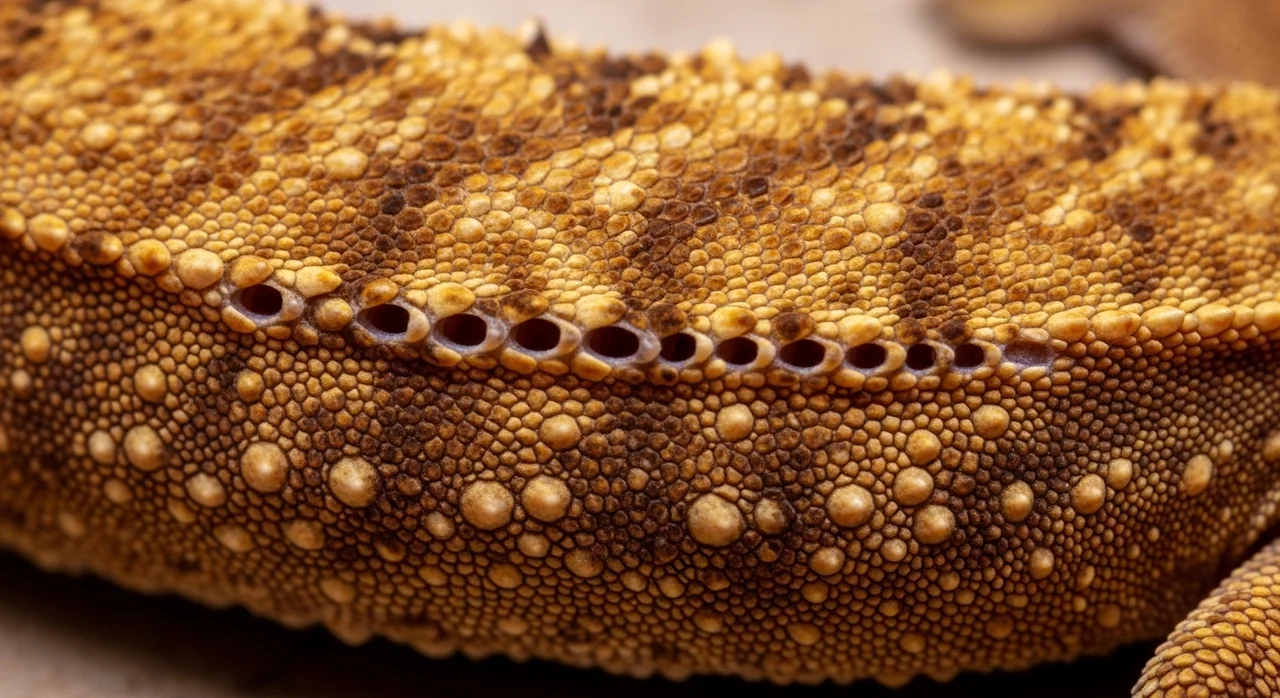 가장 확실한 지표: 천공(Preanal Pores) 확인법