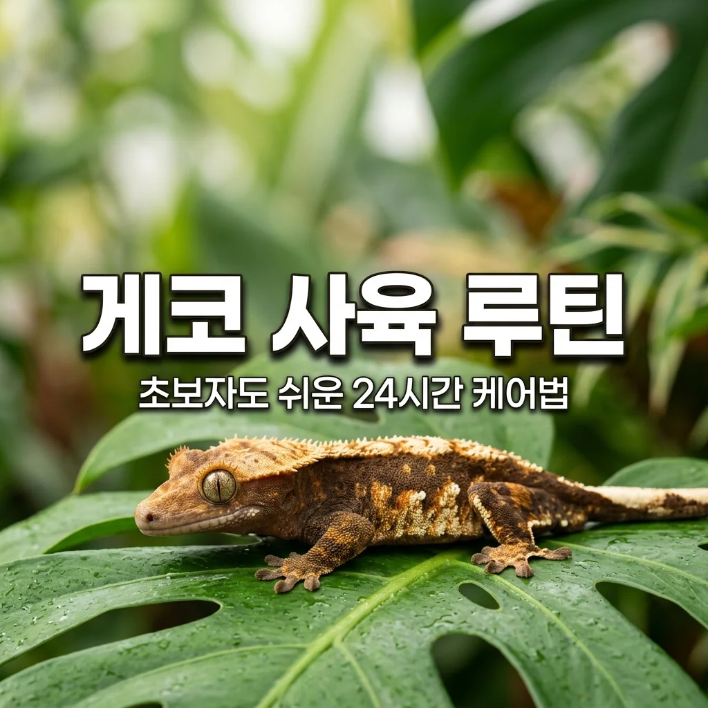 크레스티드게코 사육 루틴! 초보자도 쉬운 야행성 맞춤 케어법