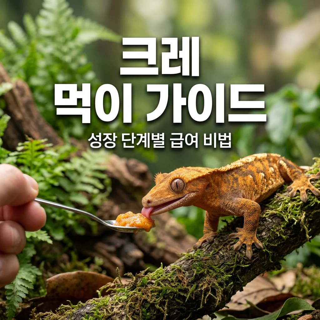 크레스티드게코 성장 단계별 먹이 가이드: 급여량부터 칼슘 관리까지