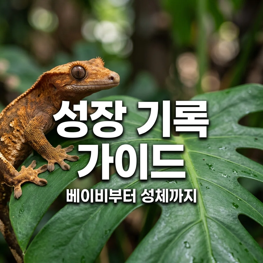 크레스티드게코 성장 단계별 몸무게 및 사육장 변화 완벽 가이드