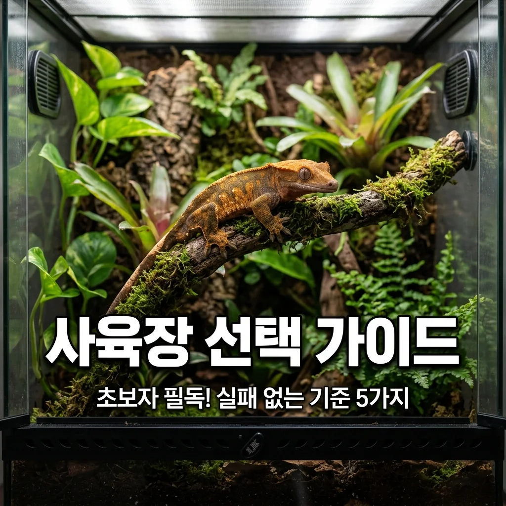 크레스티드게코 사육장 추천 기준 5가지! 초보자 실패 없는 선택 가이드