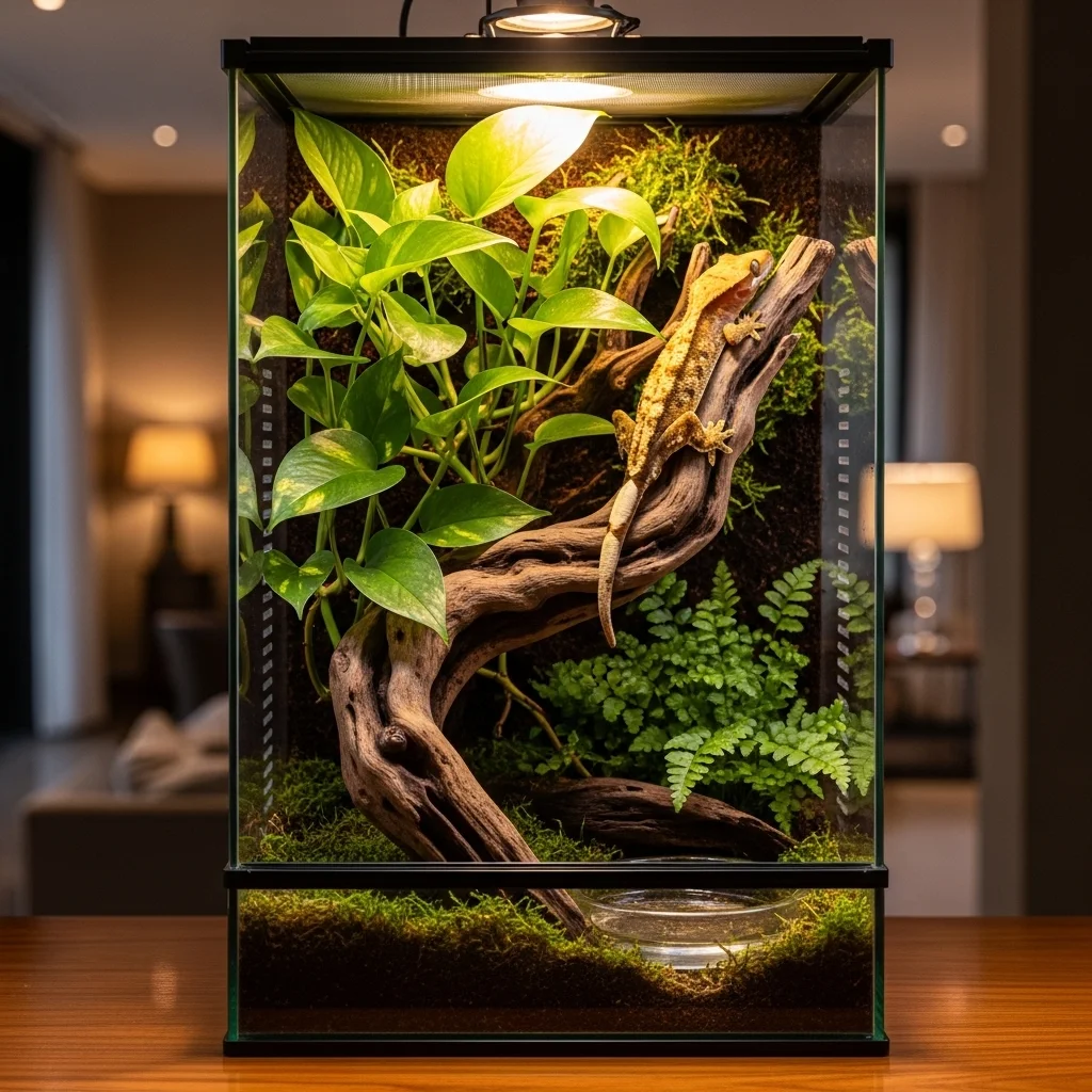 크레스티드게코 사육장, 이것만 알면 절반은 성공해요!