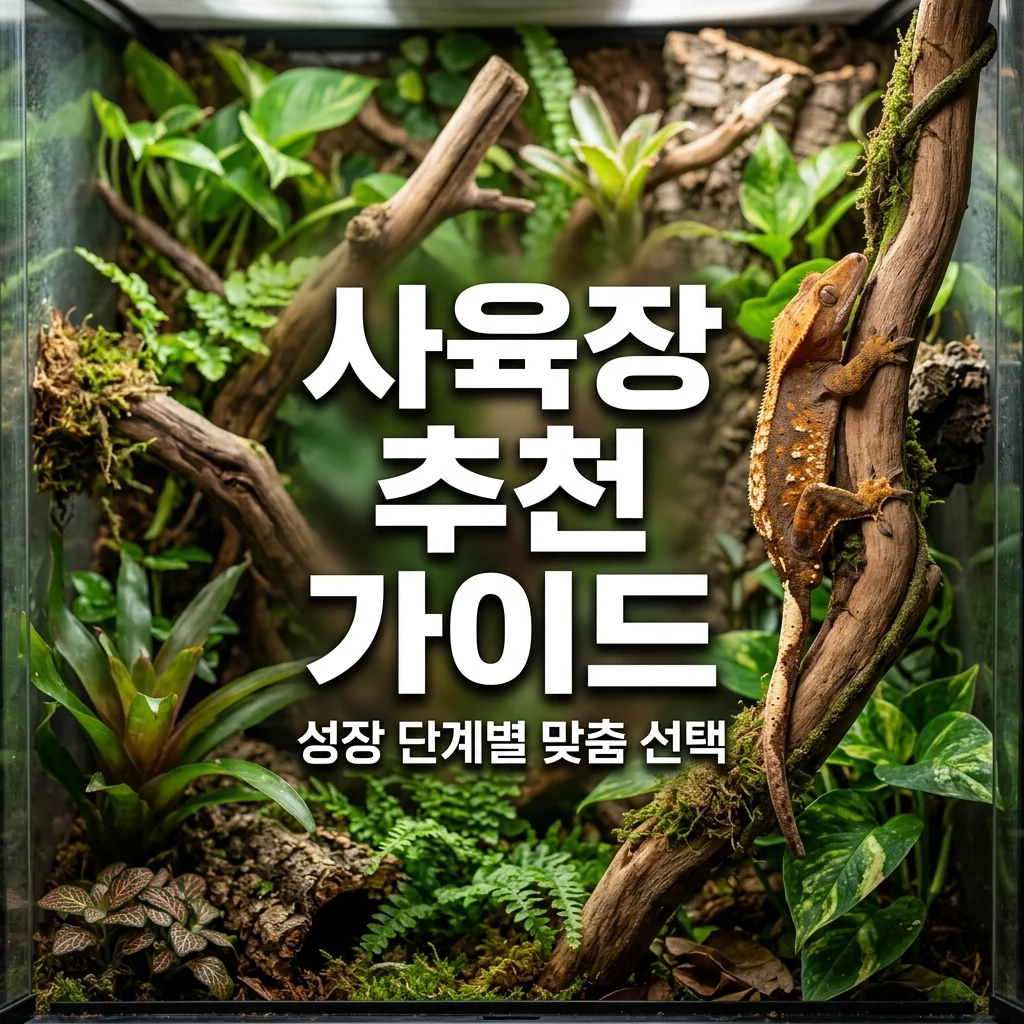 크레스티드게코 사육장 추천! 베이비부터 성체까지 크기별 완벽 가이드
