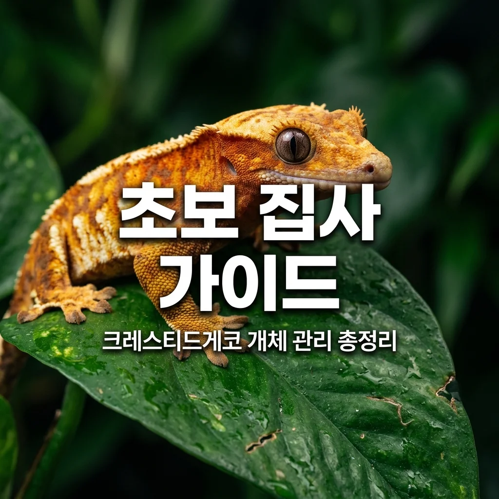 크레스티드게코 개체 관리 방법 총정리: 초보 집사 필수 가이드