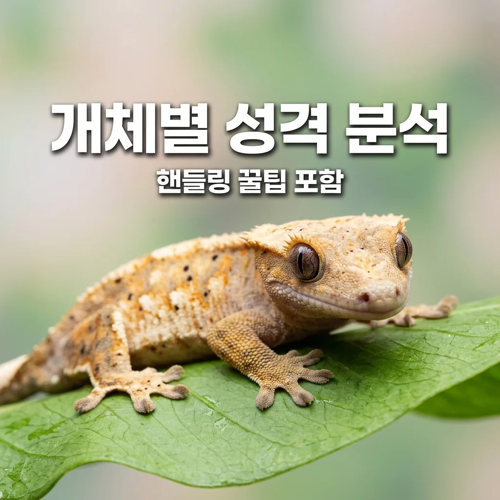 크레스티드게코 성격 유형 4가지와 개체별 맞춤 핸들링 방법 가이드