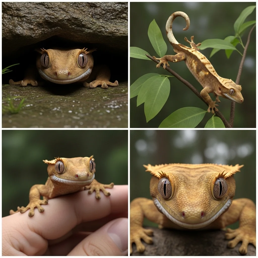 한눈에 보는 크레스티드게코 4대 성격 유형