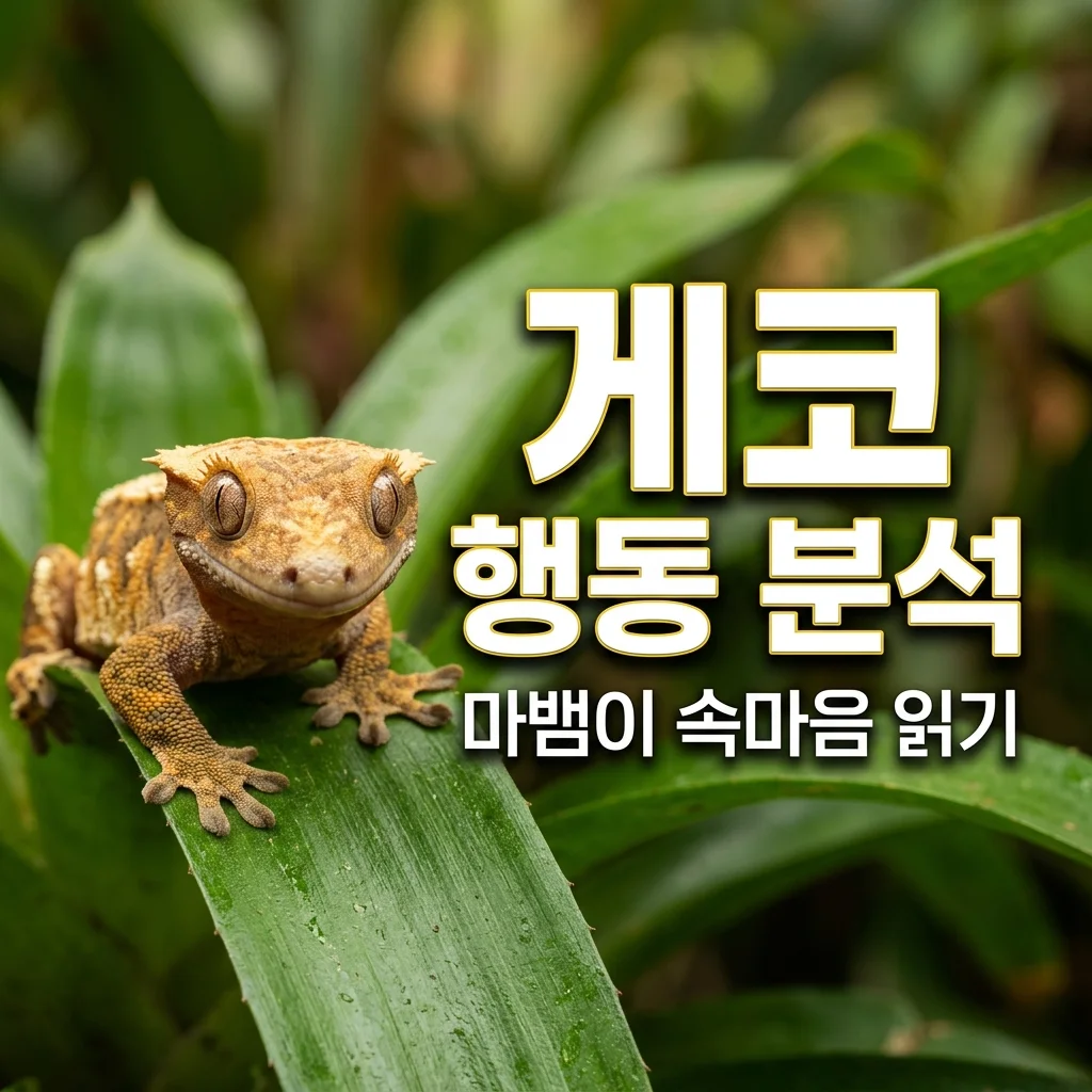 크레스티드게코 행동 패턴 분석 가이드, 마뱀이가 왜 이럴까?
