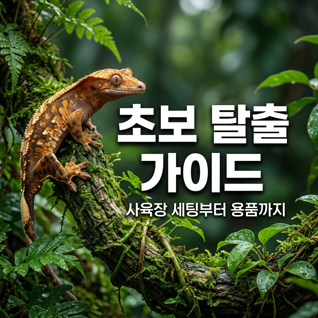 크레스티드 게코 키우기: 초보 탈출을 위한 사육장 세팅 및 용품 총정리