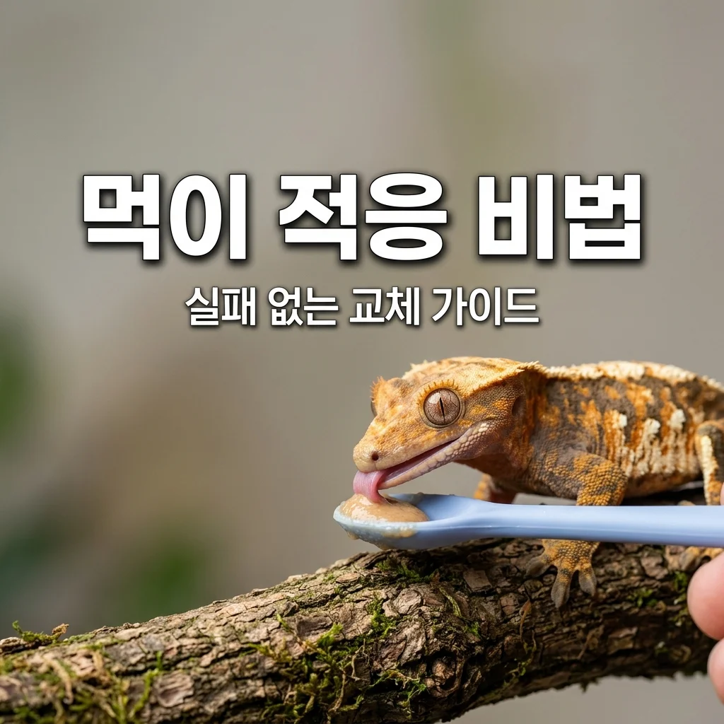 크레스티드게코 먹이 바꿔도 될까? 실패 없는 사료 적응 방법 5가지