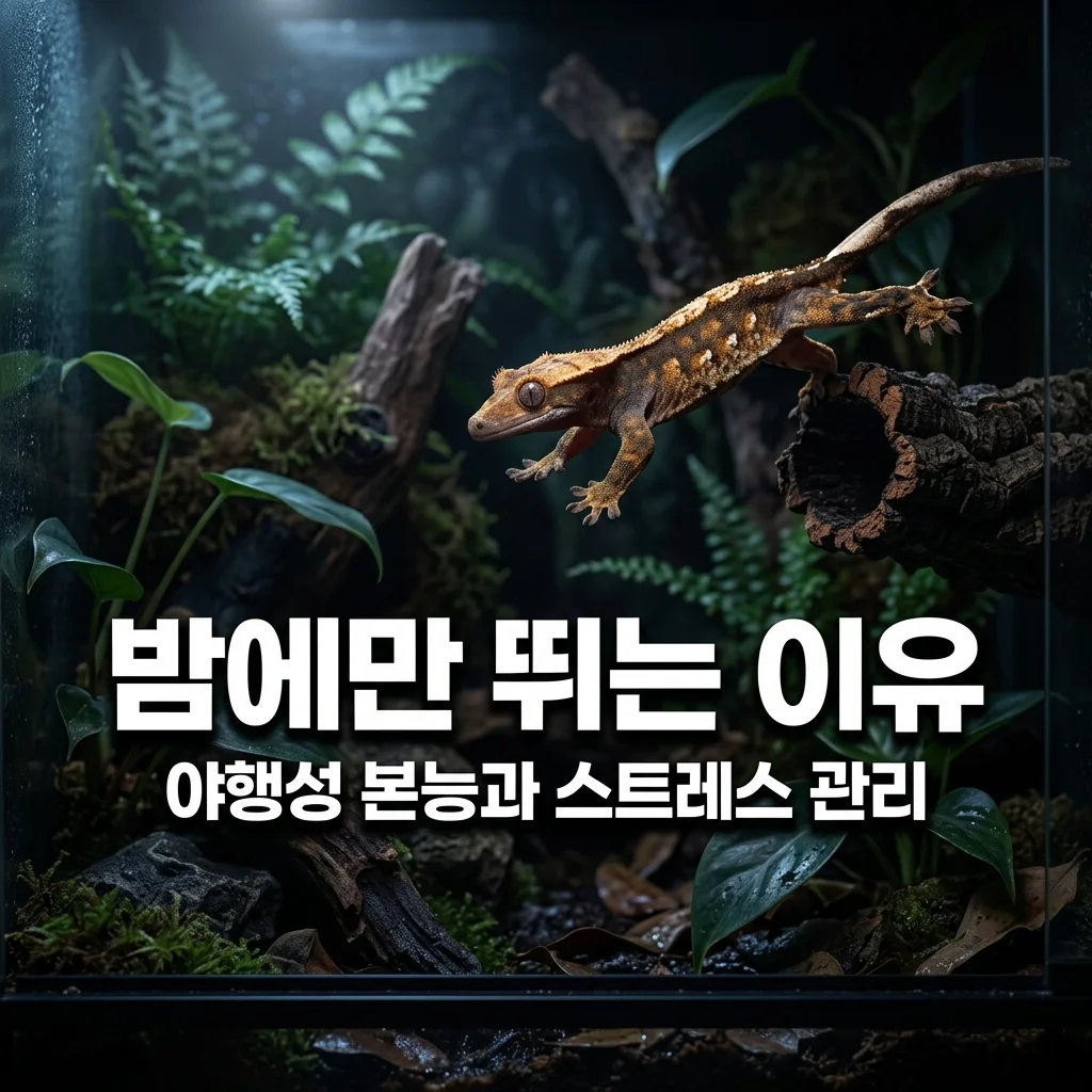 크레스티드게코 밤에 활동하는 이유와 '우다다' 대처법 5가지