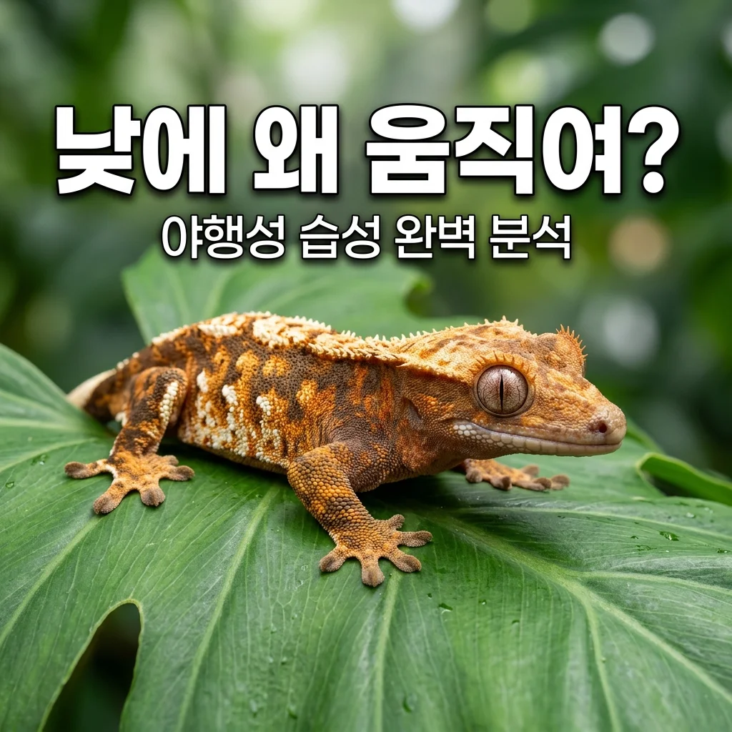크레스티드게코 낮 활동, 혹시 아픈 걸까요? 야행성 습성 완벽 가이드