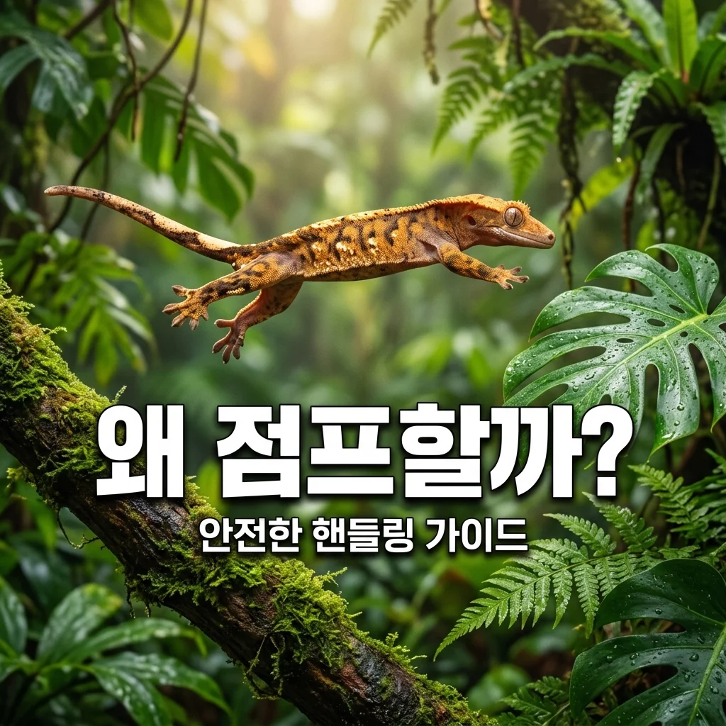 크레스티드게코 점프 자주 하는 이유? 돌발 행동 원인과 안전 대처법 5가지