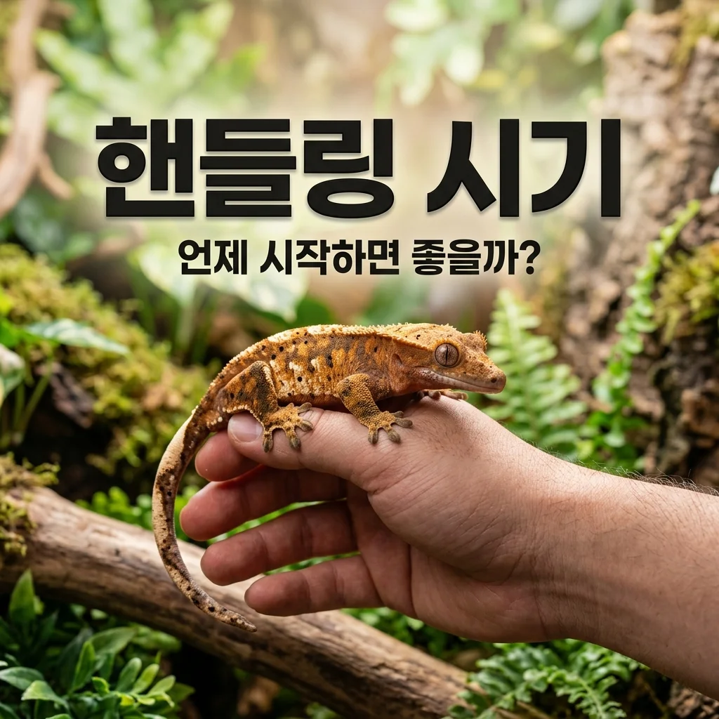 크레스티드게코 손 타는 시기, 핸들링 성공을 위한 3단계 비법