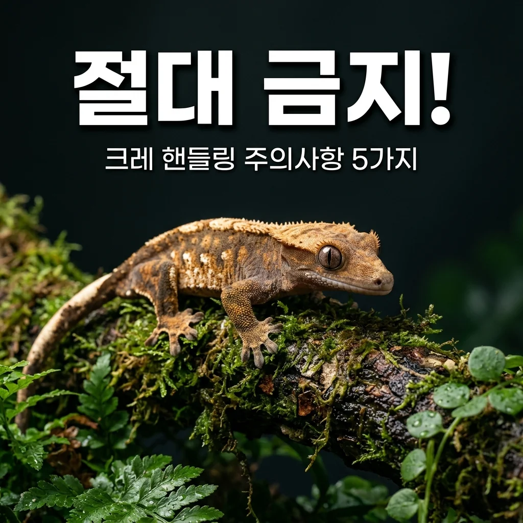 크레스티드게코 만지면 안 되는 상황 5가지 | 핸들링 주의사항 총정리