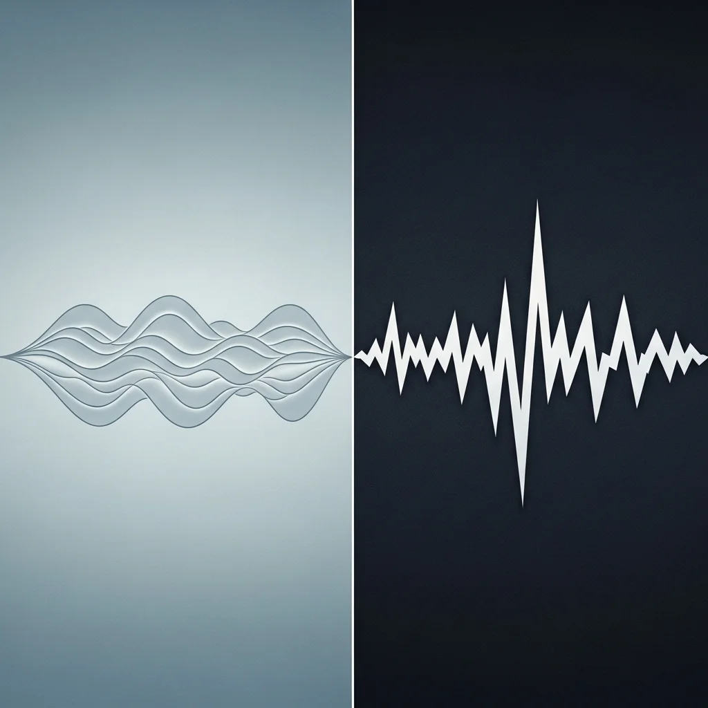 소리 유형 비교: 백색소음 vs 충격음