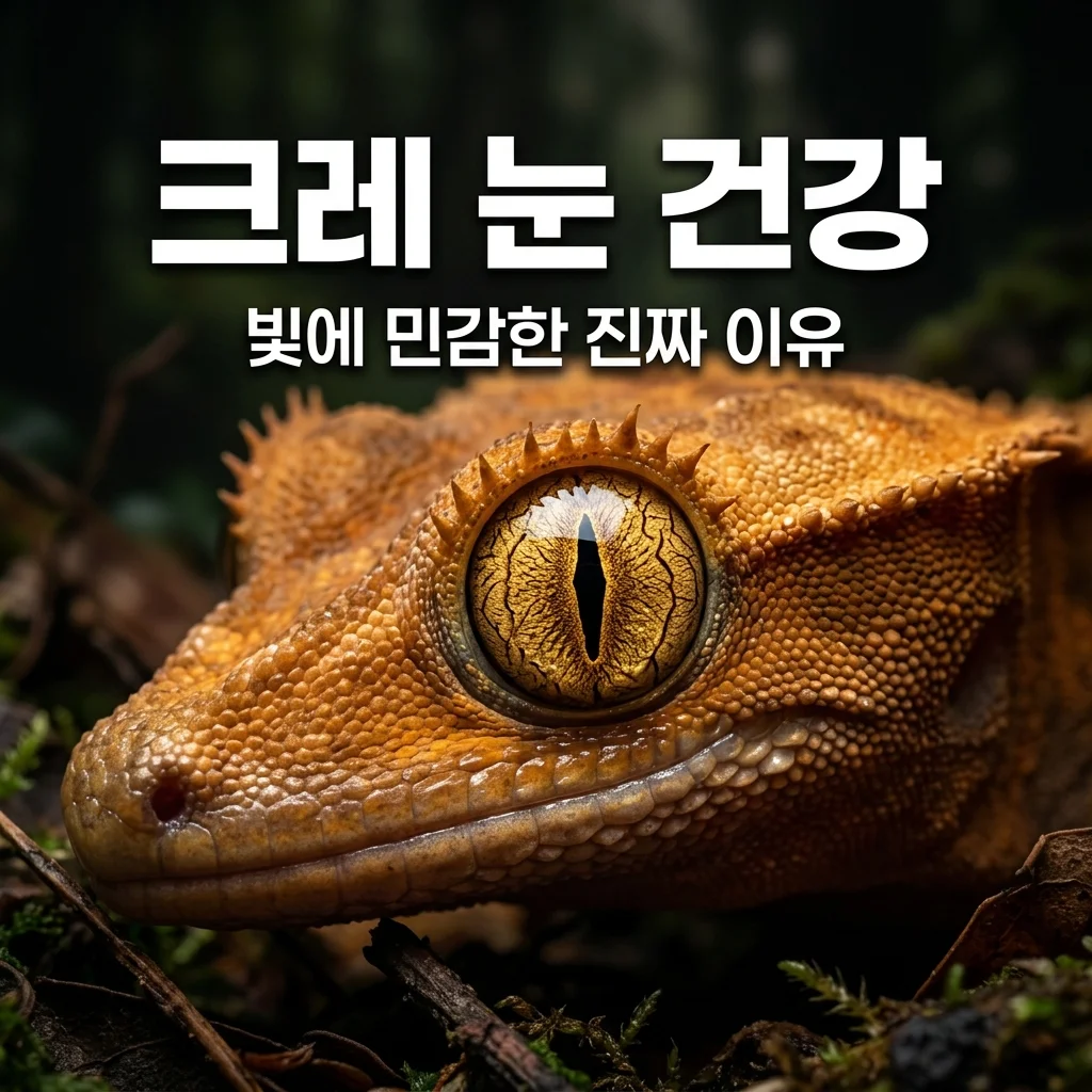 크레스티드게코 빛에 민감한 이유 3가지와 눈 건강 관리법