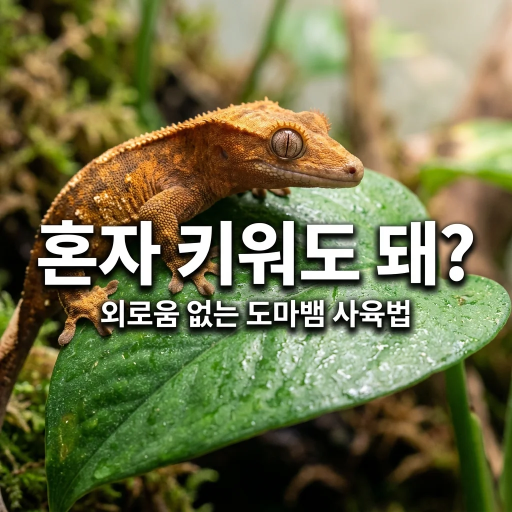 크레스티드게코 혼자 키워도 괜찮을까? 외로움 걱정 없는 사육 가이드