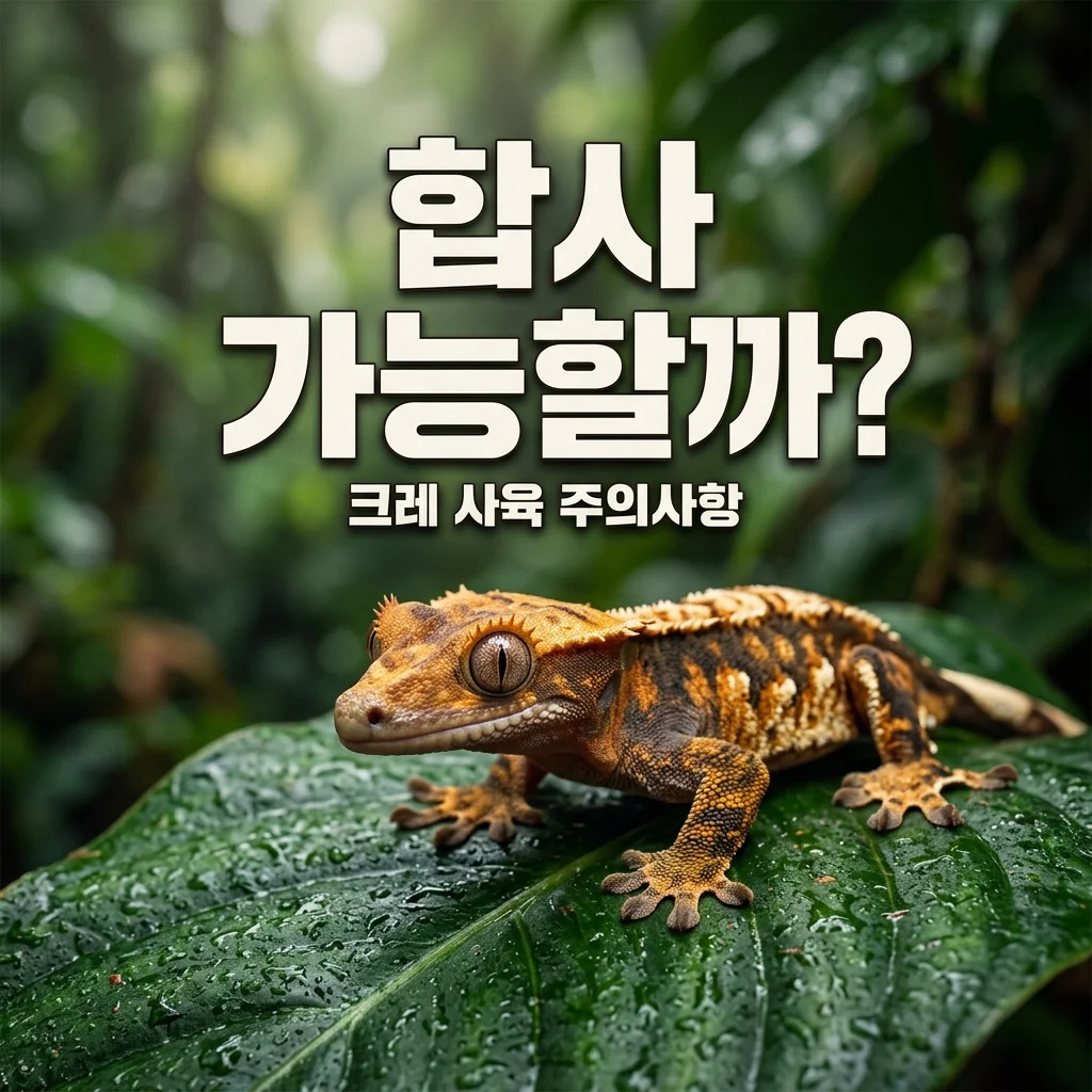 크레스티드 게코 합사 가능할까? 단독 사육을 권장하는 3가지 이유