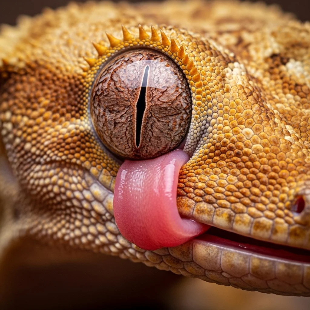 혀로 눈을 핥는 이유는 무엇일까요?