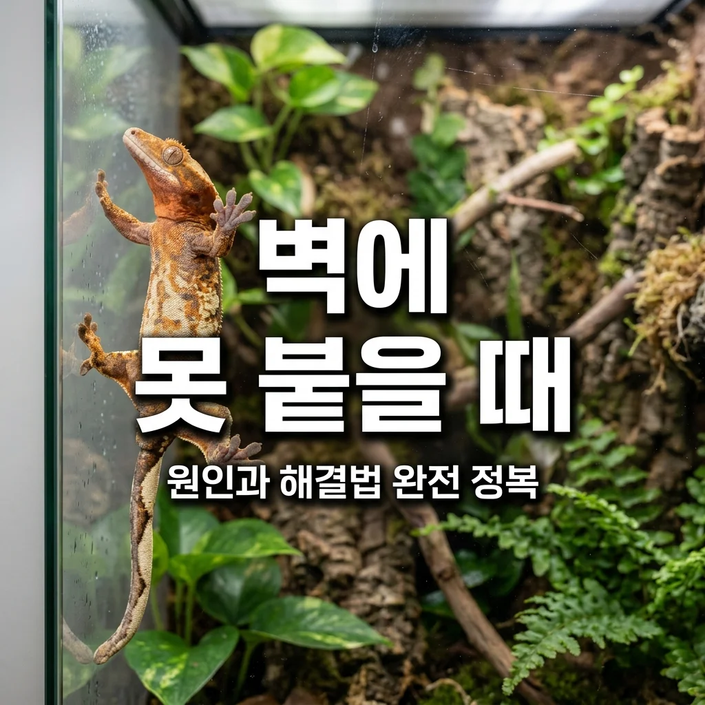 크레스티드게코 벽에 못 붙는 이유 5가지와 즉시 해결하는 방법