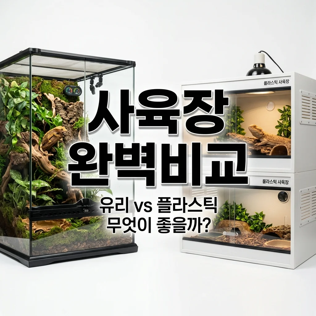 크레스티드게코 사육장 추천! 유리 vs 플라스틱 장단점 비교 총정리