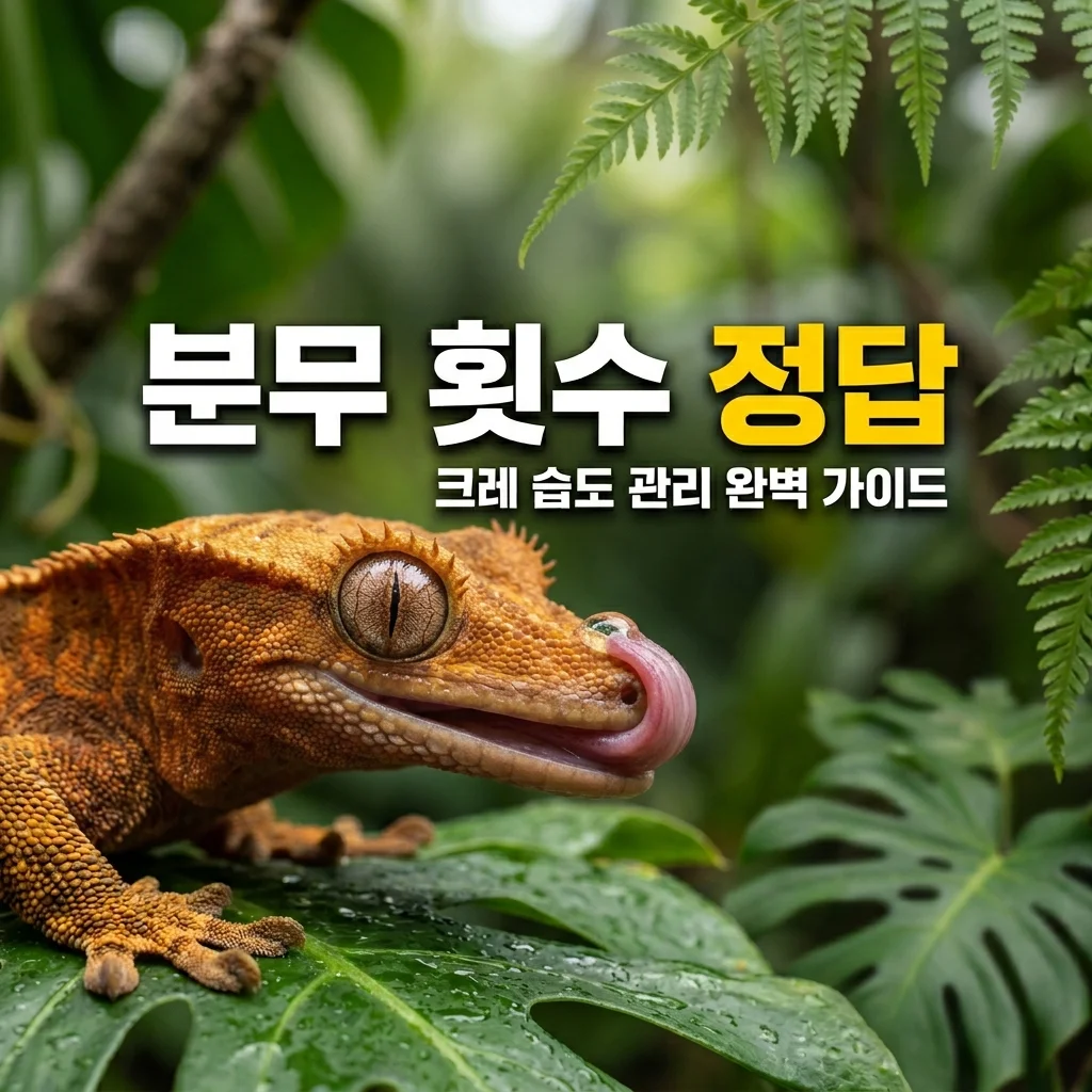 크레스티드게코 분무 횟수, 하루 몇 번이 정답일까? 습도 관리 꿀팁