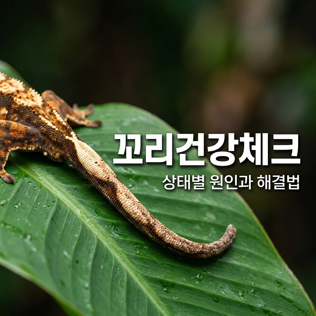 크레스티드게코 꼬리 상태로 건강 확인하기! MBD와 부절 예방 가이드