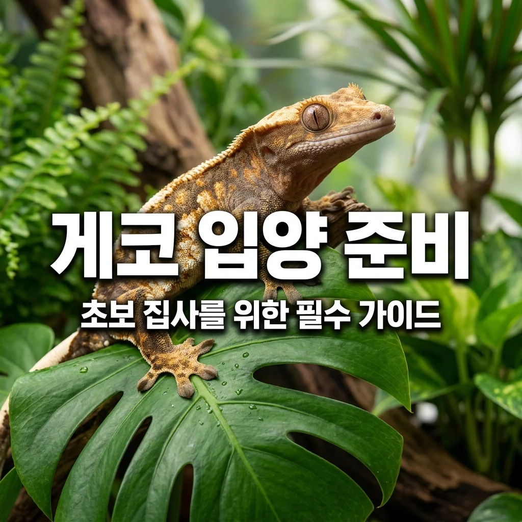 크레스티드게코 입양 전 꼭 해야 할 준비물과 사육 환경 가이드