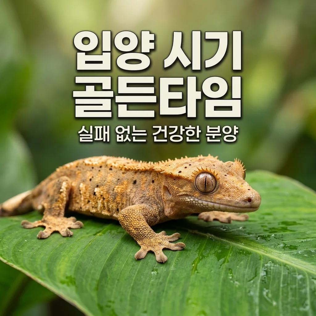 크레스티드게코 구매 타이밍, 건강한 입양을 위한 최적의 시기는?