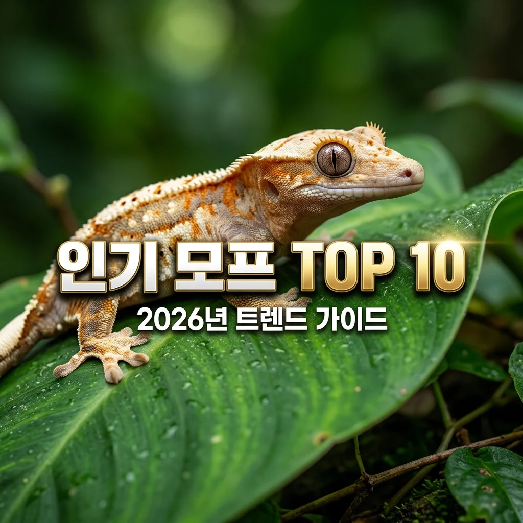 크레스티드게코 인기 모프 순위 TOP 10! 2026년 대세 종류 완벽 정리