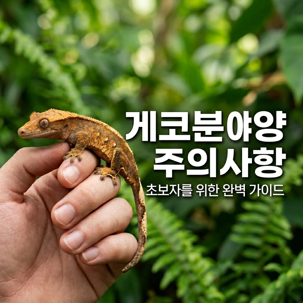 크레스티드게코 분양 전 필독! 초보자를 위한 건강한 개체 선별 및 주의사항